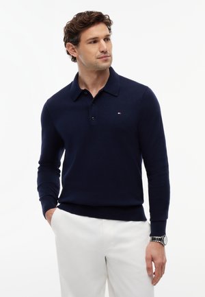 Tommy Hilfiger, PIMA  - Top s dlhým rukávom - desert sky