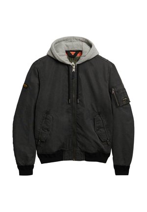 Superdry & Co MILITARY - Chaqueta fina - washed black