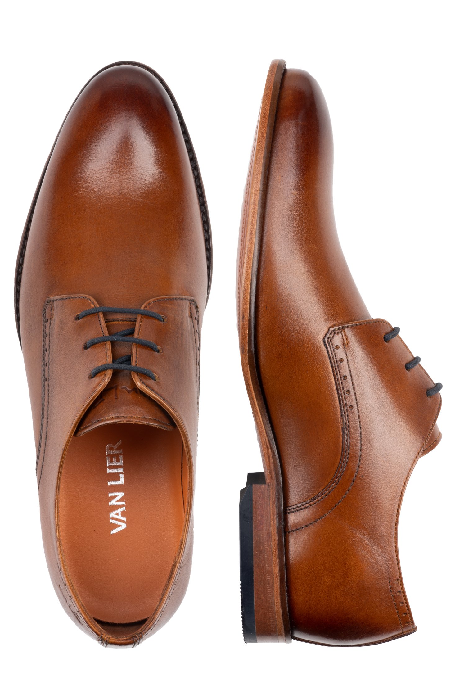 Van Lier SCHOENEN HERCULES - Veterschoenen - cognac - Zalando.be