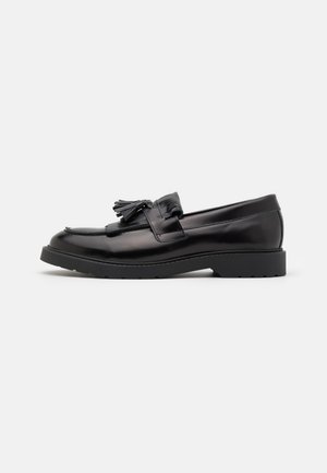 Selected Homme SLHTIM LEATHER KILTIE LOAFER - Slipper - black