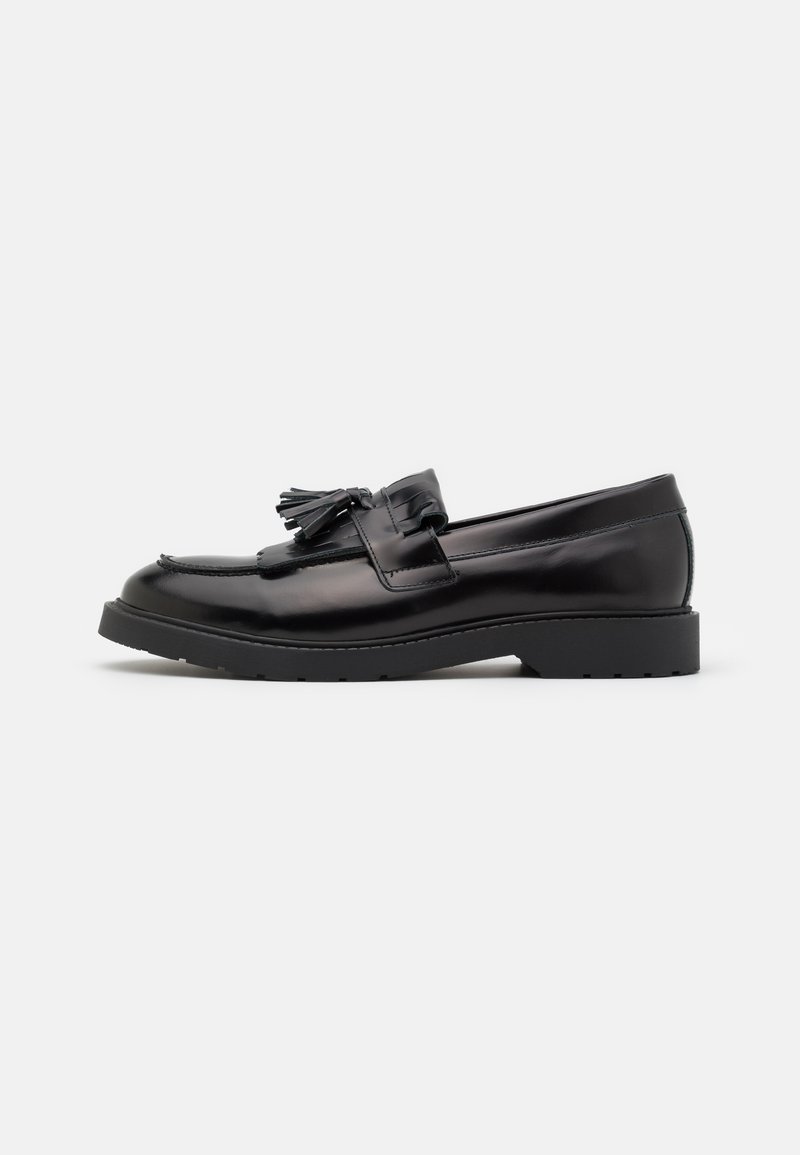 Selected Homme - SLHTIM LEATHER KILTIE LOAFER - Obuća za navlačenje - black, Povećaj