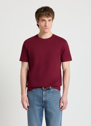 Calliope, T-SHIRT TINTA UNITA - T-shirt basic - bordeaux