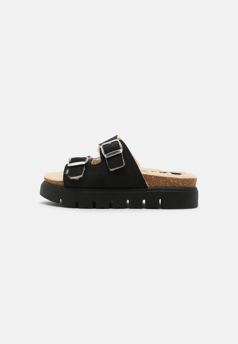 Damen Sneaker | Lazamani Pantolette flach black/schwarz - SE46079 Damen Sneaker | Lazamani Pantolette flach black/schwarz - SE46079