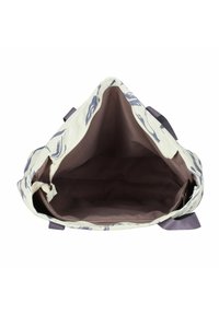 Bench Shopping Bag - weiß violett