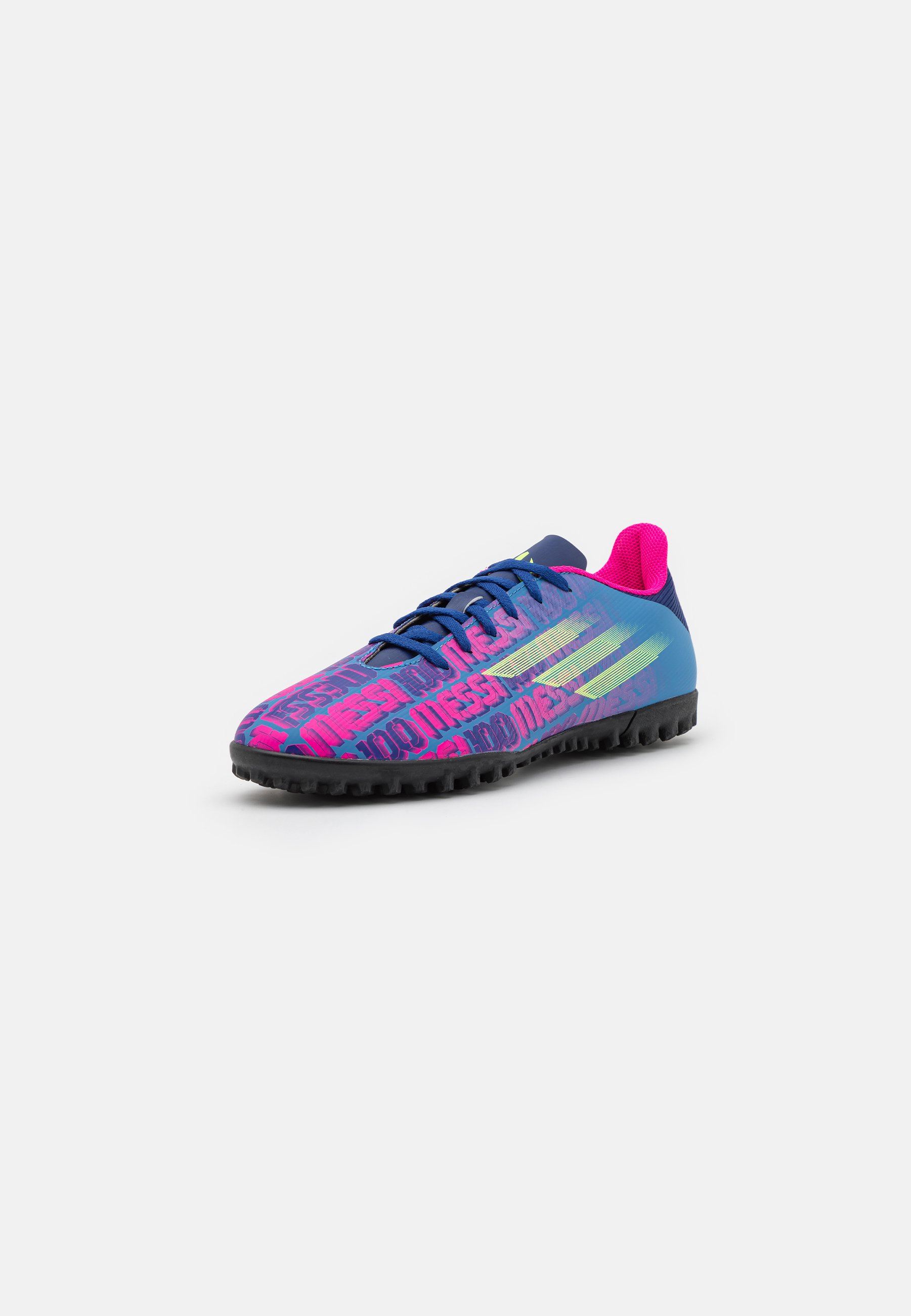 pink and blue adidas astro turf