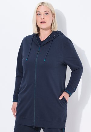 Sweater met rits - marine