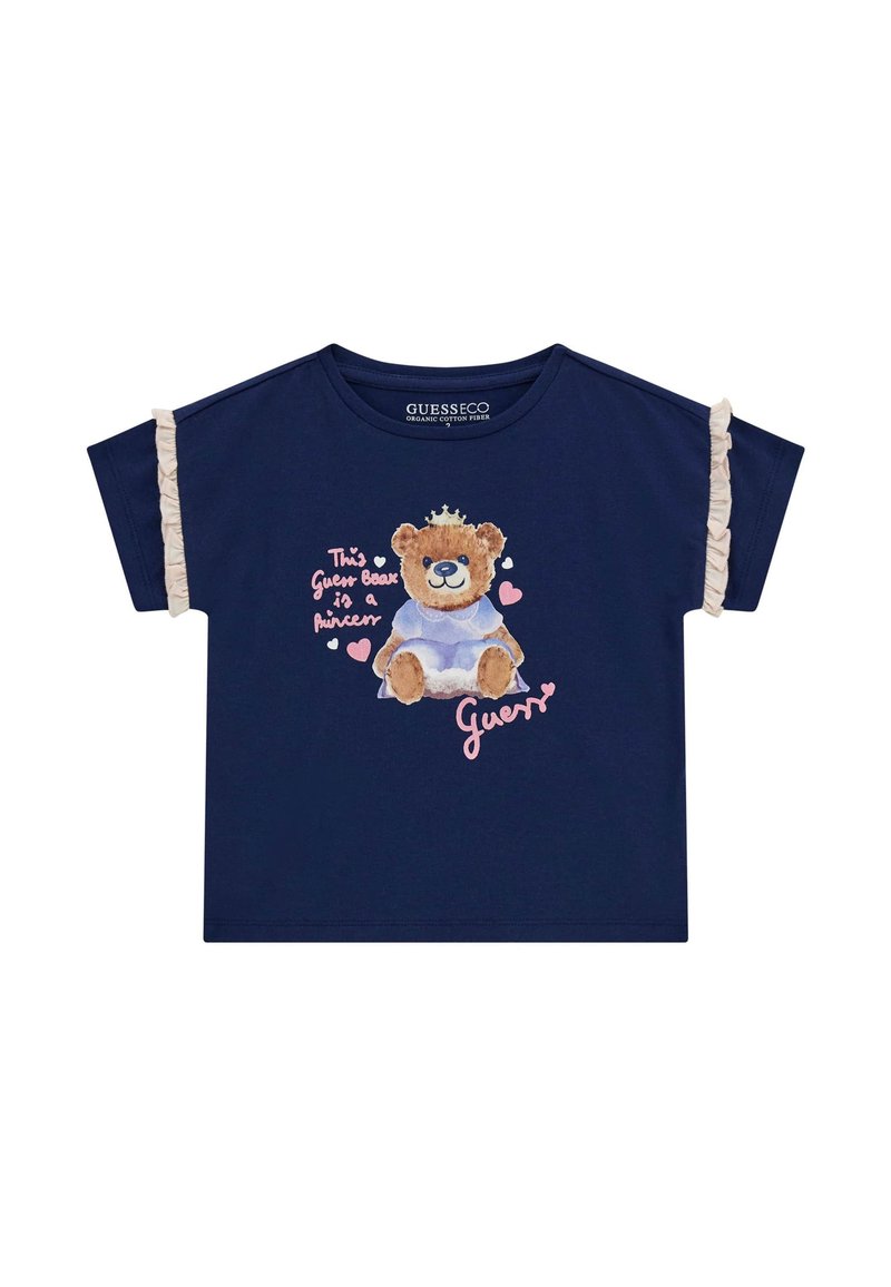 Guess TODDLER - T-shirt med print - blau