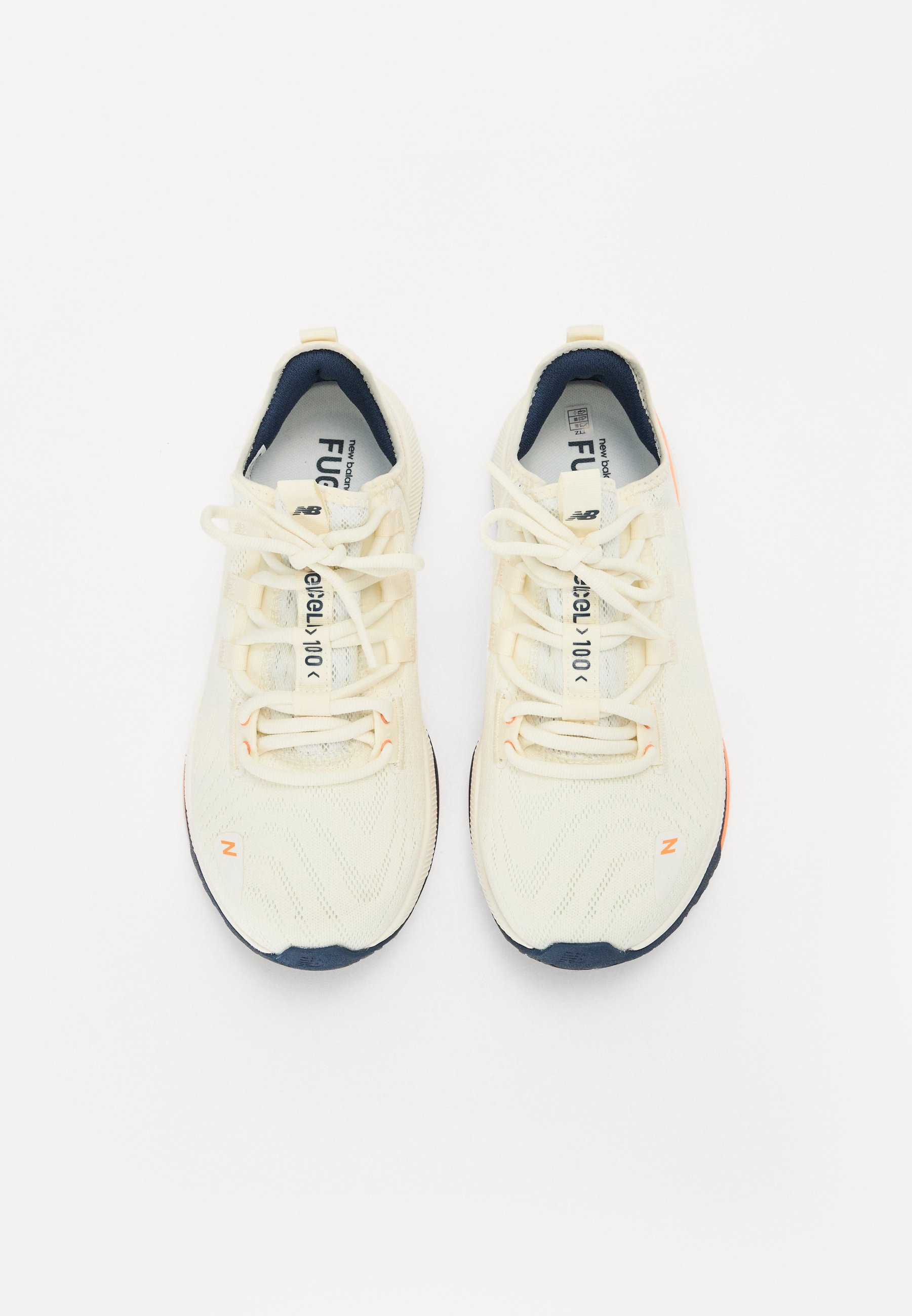 New Balance FuelCell Trainer ホワイト/オレンジ New Balance FUELCELL TRAINER - Trainers - white/orange/white