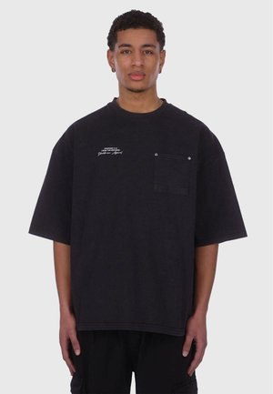 Dropsize HEAVY OVERSIZE - Print T-shirt - acid black