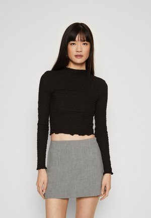 ONLY ONLLUCA STRUCTURED - Μπλούζα με μακριά μανίκια - black