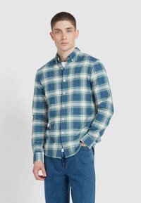 BREWER SLIM FIT CHECK SHIRT - Hemd - cold metal