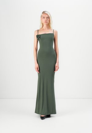 MARY ROSE TIE BACK - Maxi šaty - dark khaki