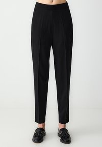 CUT REGULAR LEG  - Stoffhose - black