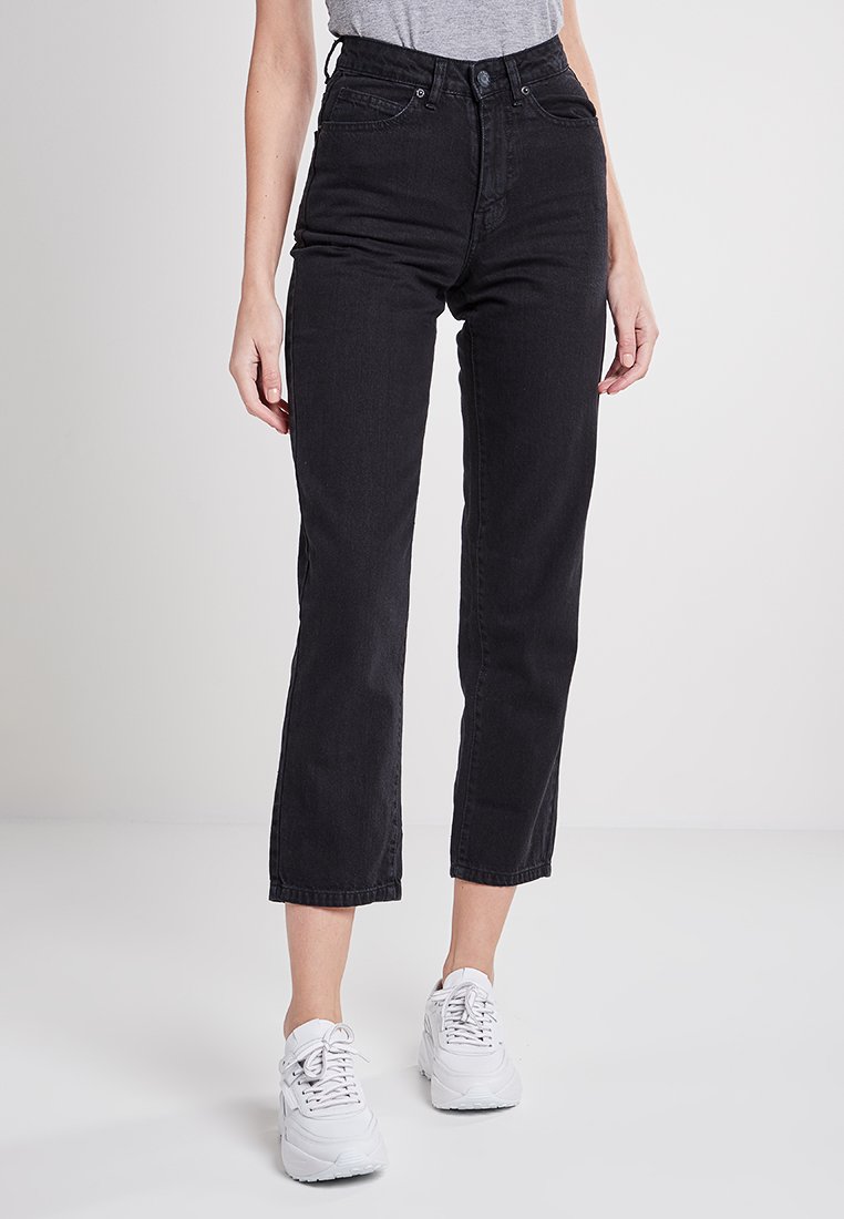 Jeans Donna Urban Classics Skinny Fit | Vita Alta Con Orlo Aperto | Colore Black Washed