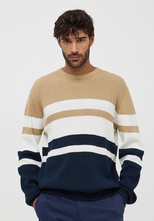 Terranova A RIGHE LEGGERA IN PUNTO RISO - Maglione - blu navy