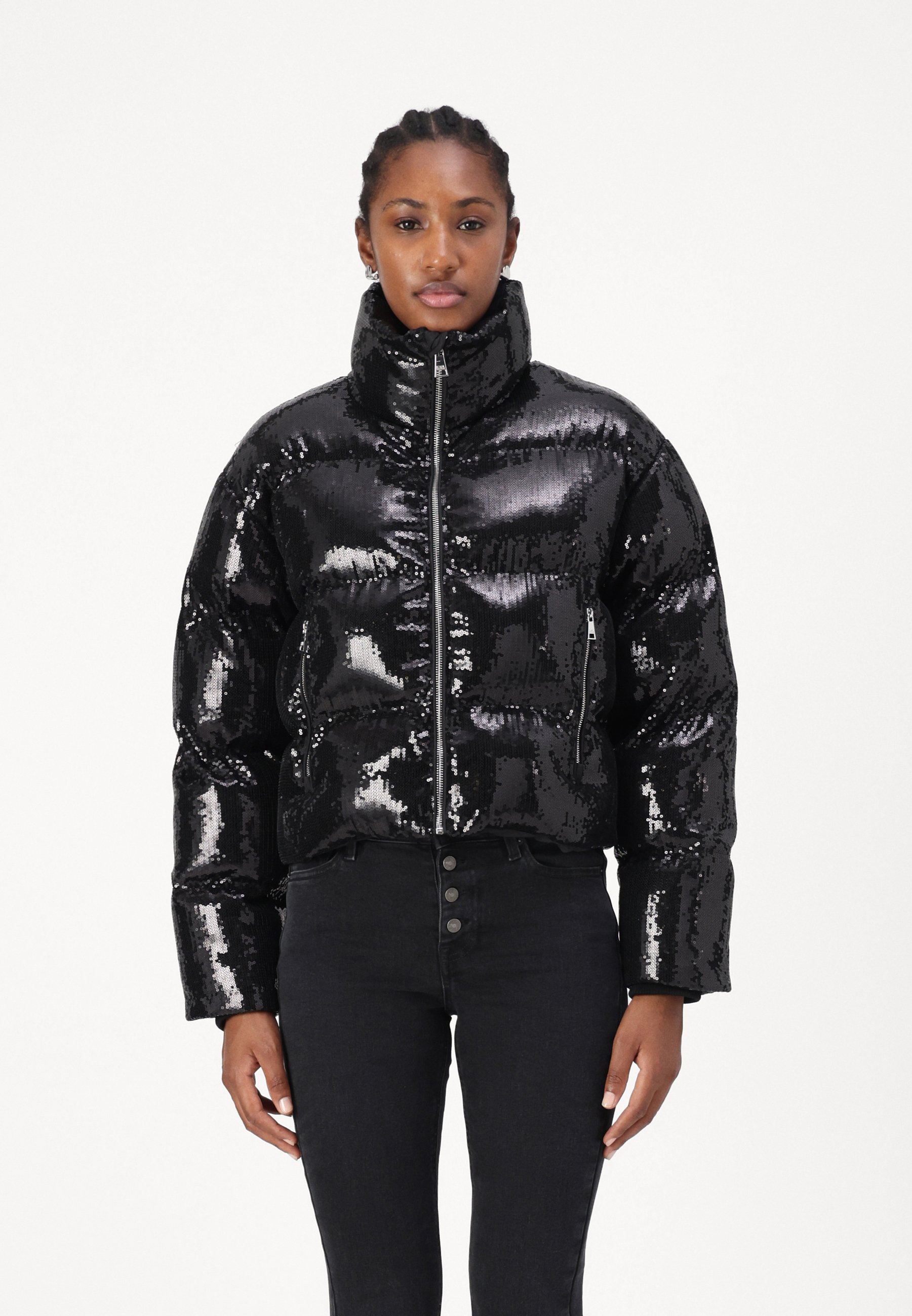 Daunenjacke Schwarz Karl Lagerfeld Jacke Daunenjacke Damen Karl