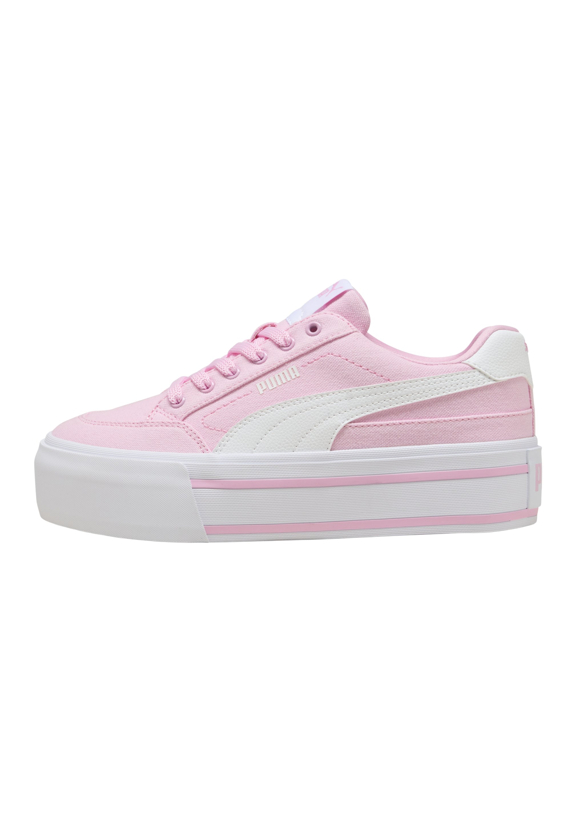 Puma COURT CLASSIC VULC PLATFORM SNEAKERS - Tenisky - pink shimmer- white