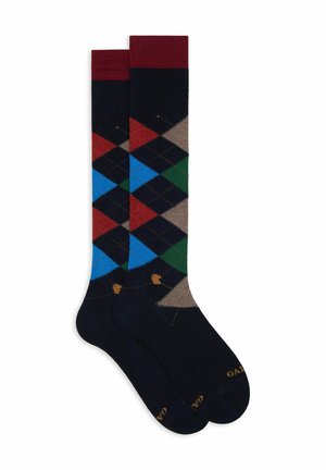 LONG WITH INLAY MOTIF - Calzettoni - dark blue