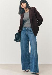 Next RUCHED  - Blazer - burgundy striped