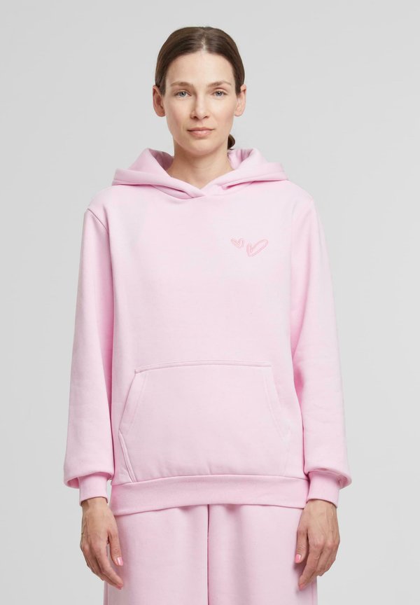 HEART SIGNS EMB FLUFFY - Kapuzenpullover