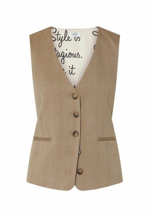 LIU JO, LIU JO GILET WITH TOGGLES - Vest - l brown