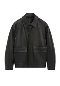 WITH POCKETS - Giacca di pelle - black