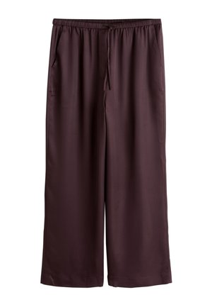 Next, TIE WAIST WIDE - Stoffhose - chocolate brown