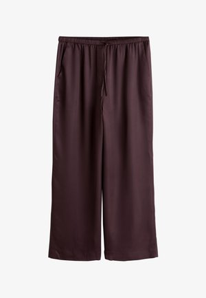 Next, TIE WAIST WIDE - Stoffhose - chocolate brown