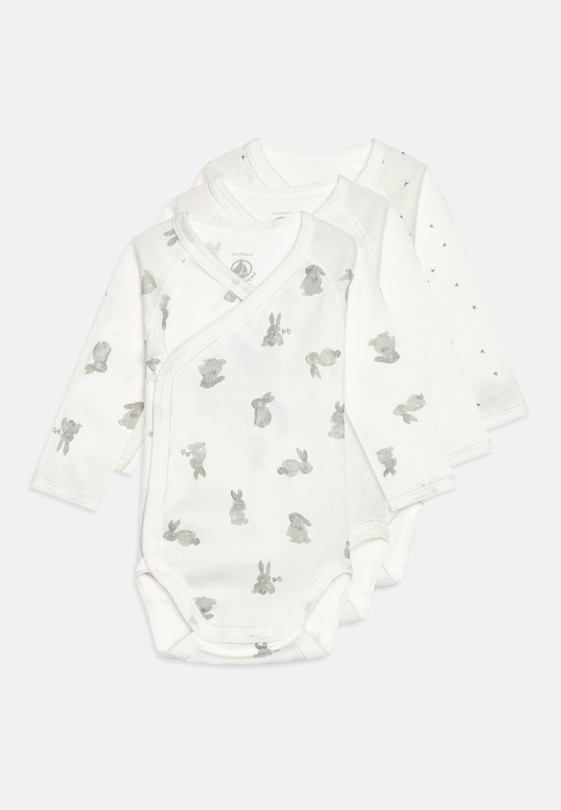 Petit Bateau BABY NAISS LAPIN UNISEX 3 PACK - Body - white