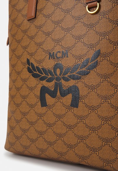 MCM LAURESTOS COATED BACKPACK UNISEX - Dnevni ruksak - cognac