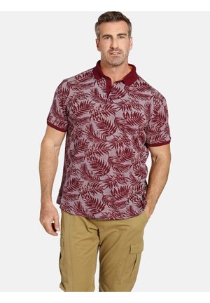 EARL ANGUS - Polo shirt - rot gemustert