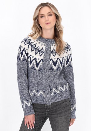 Strickjacke - navy multicolor
