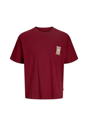 Triko s potiskem - tibetan red