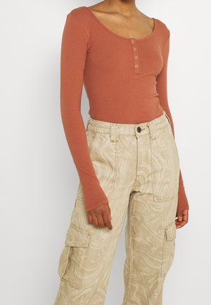 Maglietta a manica lunga - brown