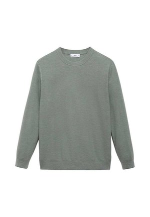 Mango MICROSTRUCTURED - Trui - green