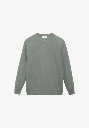 Mango MICROSTRUCTURED - Pullover - green