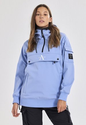 COLORADO SOFTSHELL ANORAK - Snowboardjakke - dusty blue