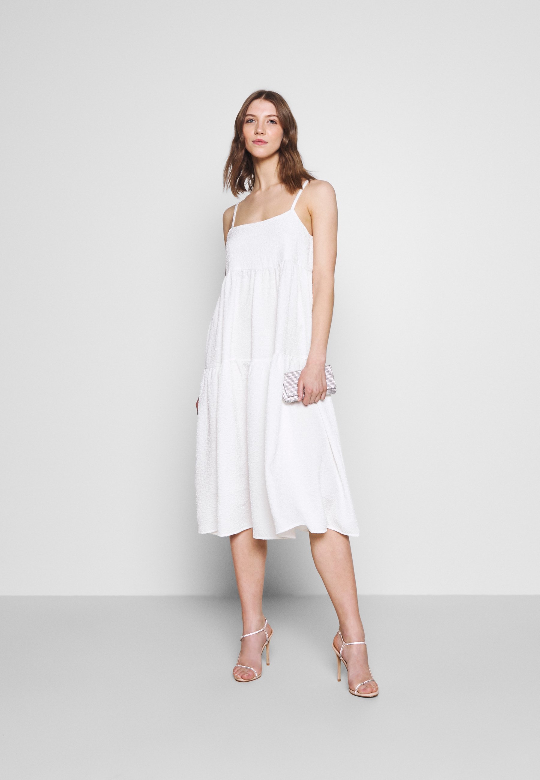 white occasion midi dress