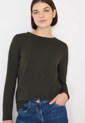 IN UNIFARBE - Langarmshirt - grün