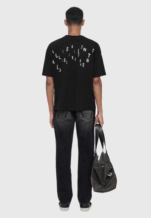 AllSaints, SHADOW SS CREW - Camiseta estampada - washed black