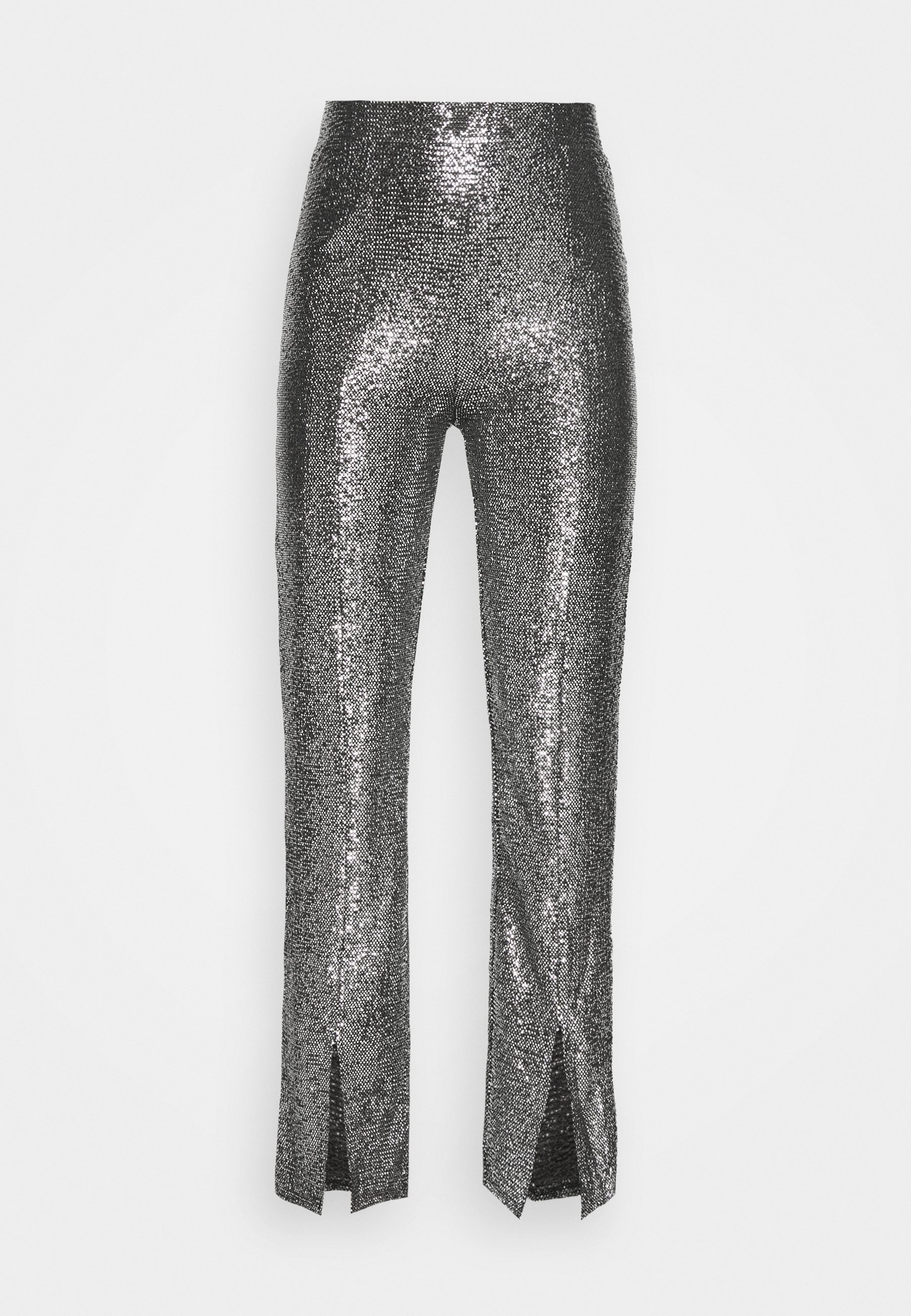 Monki AIRY GLITTER TROUSERS - Trousers 