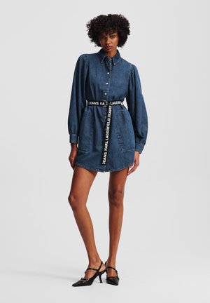 KARL LAGERFELD JEANS - Jeansklänning - washed dark blue