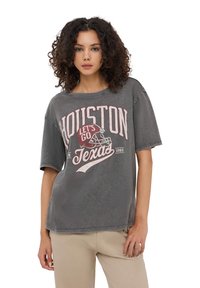 Terranova COLLEGE - T-shirt con stampa - nero