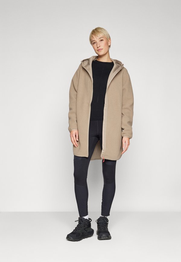 LONG ZIP - Fleece jacket - avid beige2