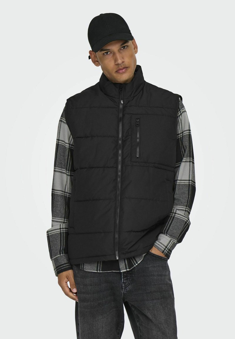 Only & Sons Veste sans manches - black