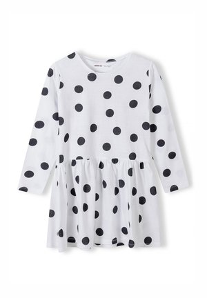 PRINTED LONG SLEEVE - Jerseyklänning - white