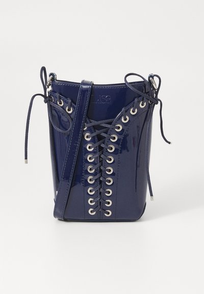 Ludovic de Saint Sernin PHONE CLEAVAGE BAG - Taška s příčným popruhem - blue patent