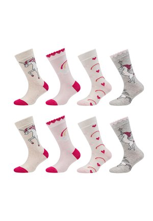 8ER PACK - Socken - fog melange