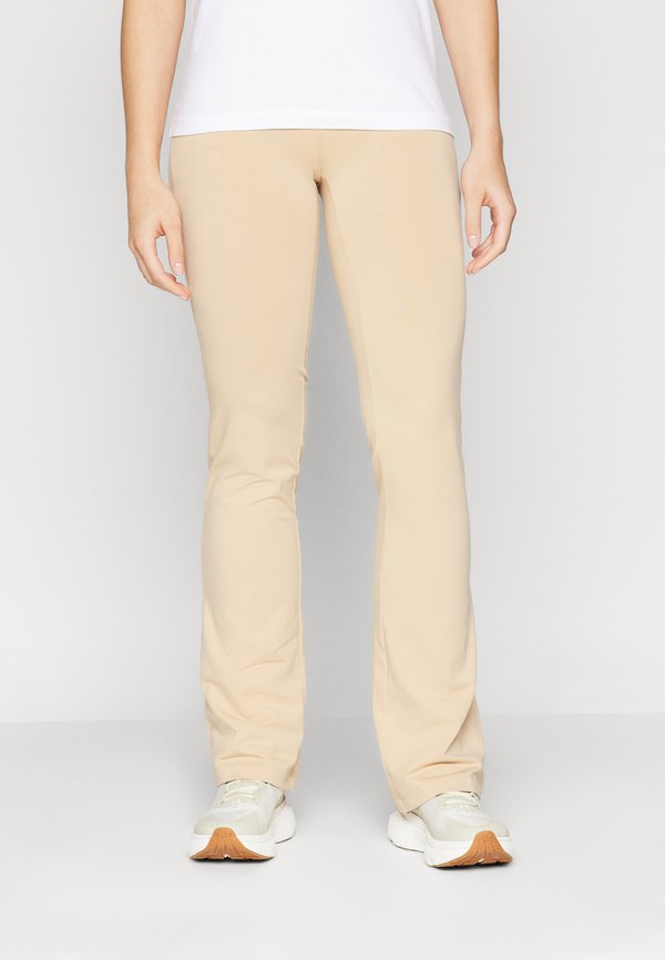 ICONS HIGH WAIST FLARE LEGGINGS - Leggings - tan