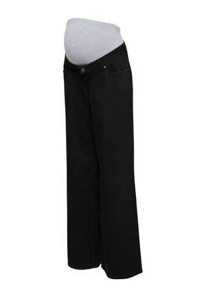 MAMALICIOUS MLMALAGA WIDELEG JEANS NOOS - Široké nohavice - black